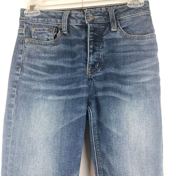 AMERICAN EAGLE Vintage Hi-Rise Skinny Jeans 0 Long - Picture 3 of 8